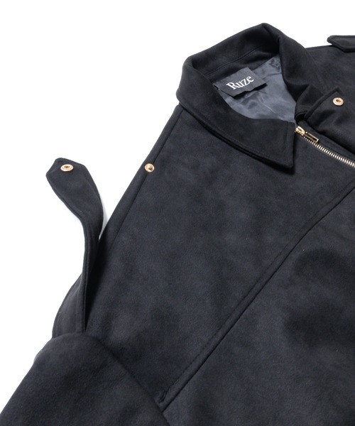 Ruze(ルゼ)の「Suede touch cropped balloon jacket /スエード タッチ クロップド バルーン ジャケット(ブルゾン・メンズ・ブラック・FREE)」の13枚目の写真