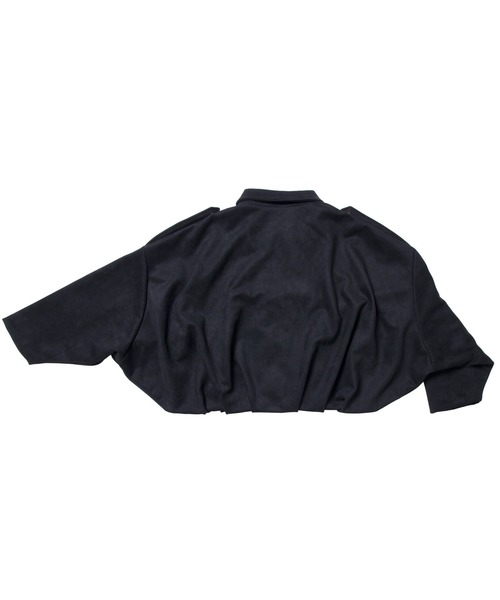 Ruze(ルゼ)の「Suede touch cropped balloon jacket /スエード タッチ クロップド バルーン ジャケット(ブルゾン・メンズ・ブラック・FREE)」の3枚目の写真