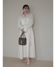 XSサイズあり】ダブルサテングレースワンピース（ワンピース）｜anuans