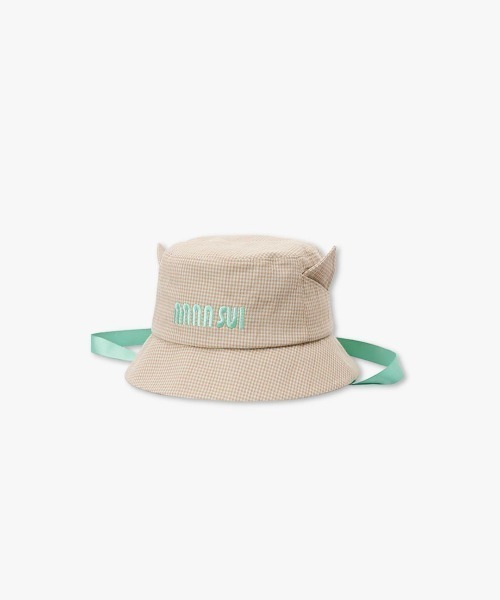 ANNA SUI(アナスイ)の「ネコ耳ロゴ刺しゅうクロッシェ(ハット・レディース・グリーン/ブラック/パープル・FREE)」の3枚目の写真