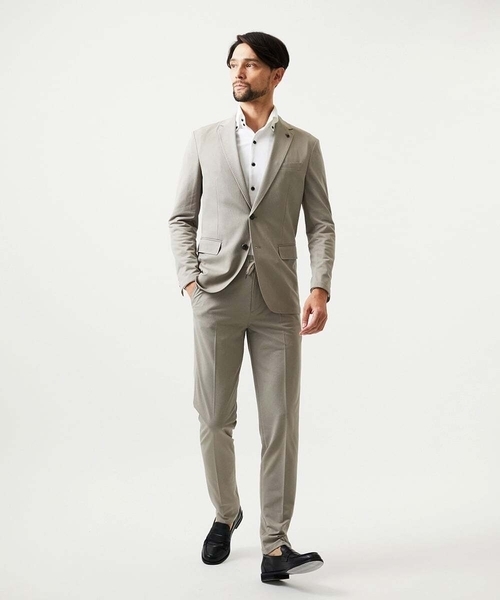 MICHEL KLEIN HOMME (ミッシェルクランオム)の「【セットアップ】メッシュテーラードスラックスパンツ(スラックス・メンズ・ブラック/ベージュ/ネイビー・MEDIUM/LARGE/X-LARGE)」の11枚目の写真