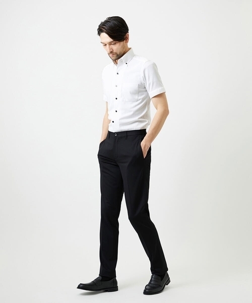 MICHEL KLEIN HOMME (ミッシェルクランオム)の「【セットアップ】メッシュテーラードスラックスパンツ(スラックス・メンズ・ブラック/ベージュ/ネイビー・MEDIUM/LARGE/X-LARGE)」の21枚目の写真