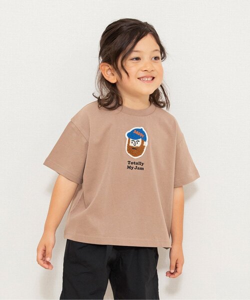 BREEZE(ブリーズ)の「【WEB限定】ワンポイントサガラワッペン半袖Tシャツ(Tシャツ/カットソー・キッズ・ブラック/ブラウン/グリーン/ライム/ミント/オレンジ・90/100/110/120/130/140/150)」の2枚目の写真