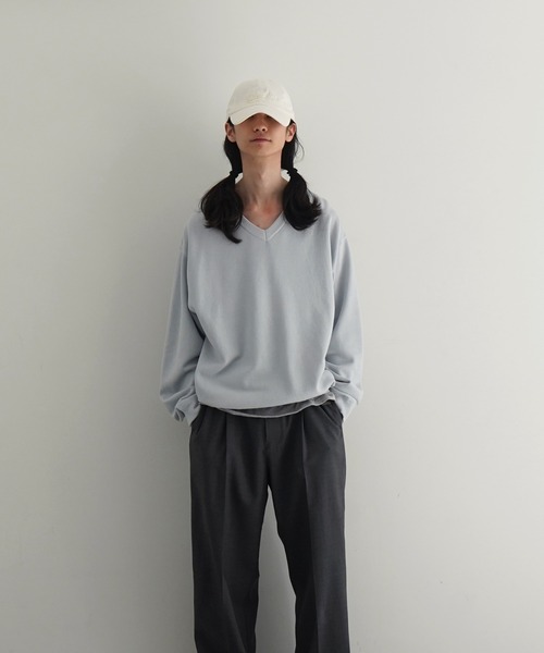 crepuscule（クレプスキュール）の「【EXCLUSIVE】crepuscule Co/ra moss stitch p/o（ニット/セーター・メンズ・ヘザーグレー/グレー系その他・2）」の2枚目の写真