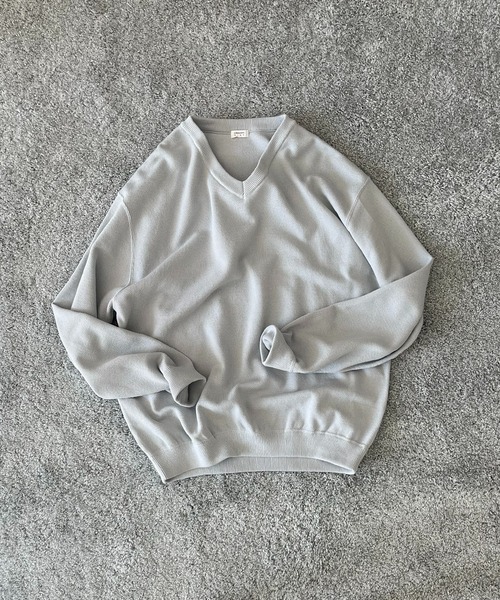 crepuscule（クレプスキュール）の「【EXCLUSIVE】crepuscule Co/ra moss stitch p/o（ニット/セーター・メンズ・ヘザーグレー/グレー系その他・2）」の3枚目の写真