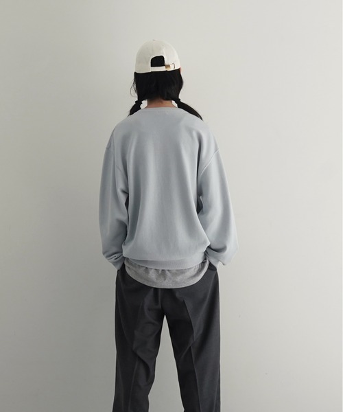 crepuscule（クレプスキュール）の「【EXCLUSIVE】crepuscule Co/ra moss stitch p/o（ニット/セーター・メンズ・ヘザーグレー/グレー系その他・2）」の5枚目の写真