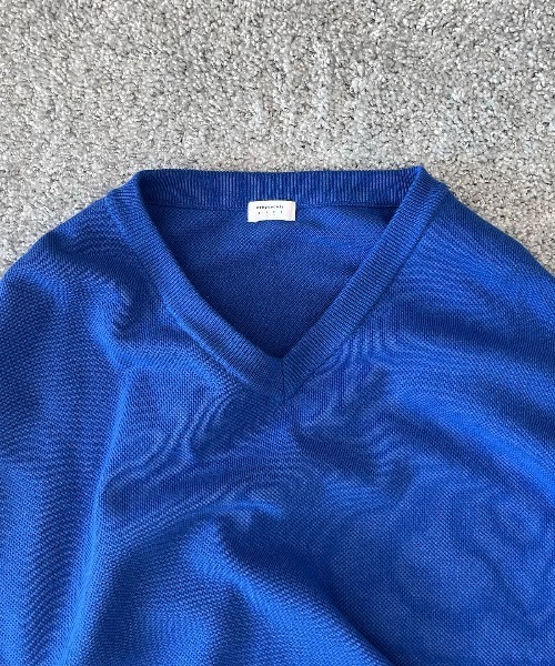 crepuscule(クレプスキュール)の「【EXCLUSIVE】crepuscule Co/ra moss stitch p/o(ニット/セーター・メンズ・ヘザーグレー/グレー系その他/ブルー・2/1)」の9枚目の写真