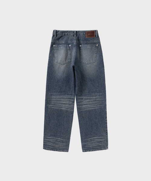 NONBLANK（ノンブランク）の「エンボスドルーズストレートデニムパンツ_BLUE（デニムパンツ・メンズ・ブルー・MEDIUM/LARGE/X-LARGE）」の2枚目の写真