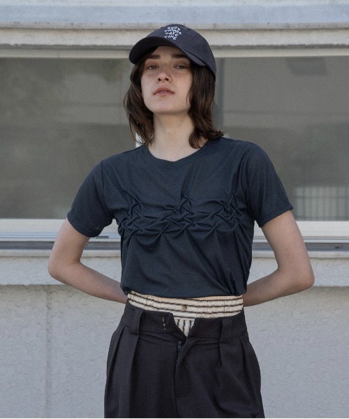 lawgy(ラウジー)の「handwritten like logo embroidery cap / ハンドリトゥンライクロゴエンブロイダリーキャップ(キャップ・レディース・グレイッシュベージュ/アイボリー/ネイビー・FREE)」の10枚目の写真