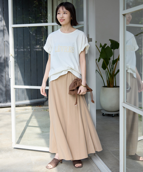 SLOBE IENA（スローブイエナ）の「《3サイズ展開/シリーズあり/追加》フィブリルマーメイドフレアスカート（スカート・レディース・ベージュ/ブラック系その他/ブラック・36/38/40）」の15枚目の写真