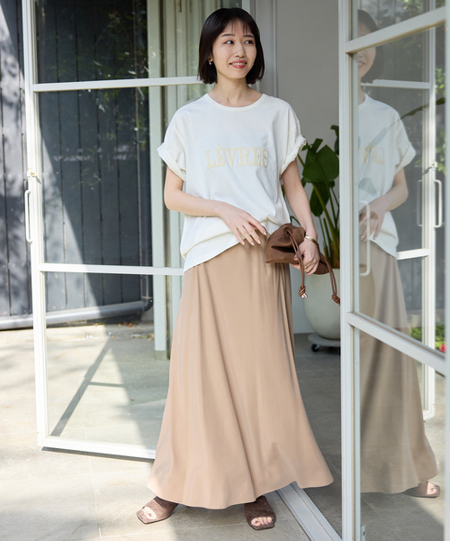 SLOBE IENA（スローブイエナ）の「《3サイズ展開/シリーズあり/追加》フィブリルマーメイドフレアスカート（スカート・レディース・ベージュ/ブラック系その他/ブラック・36/38/40）」の16枚目の写真