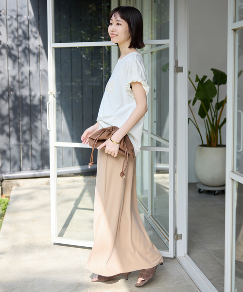 SLOBE IENA（スローブイエナ）の「《3サイズ展開/シリーズあり/追加》フィブリルマーメイドフレアスカート（スカート・レディース・ベージュ/ブラック系その他/ブラック・36/38/40）」の17枚目の写真