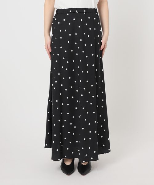 SLOBE IENA（スローブイエナ）の「《3サイズ展開/シリーズあり/追加》フィブリルマーメイドフレアスカート（スカート・レディース・ベージュ/ブラック系その他/ブラック・36/38/40）」の9枚目の写真