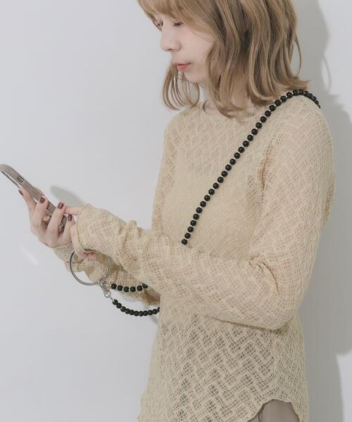 SMELLY(スメリー)の「カラーボールマルチショルダー(スマホグッズ・レディース・ブラック/ベージュ・-)」の13枚目の写真