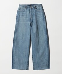 SERGE de bleu | ＜SERGE de bleu＞リメイク 2トーン カットオフ デニムパンツ(デニムパンツ)