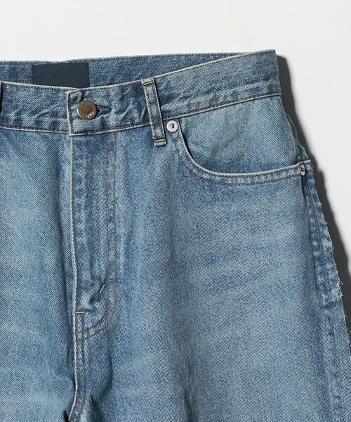 SERGE de bleu（サージ）の「＜SERGE de bleu＞リメイク 2トーン カットオフ デニムパンツ（デニムパンツ・レディース・コバルトブルー・24/25）」の3枚目の写真