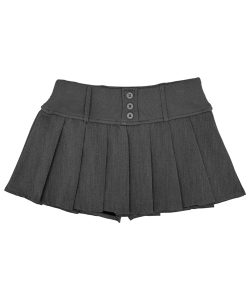 FOLLOWIN(フォロウィン)の「ウエストボタンプリーツスカート(スカート・レディース・グレー/ホワイト/ブラック・SMALL/LARGE/MEDIUM)」の7枚目の写真