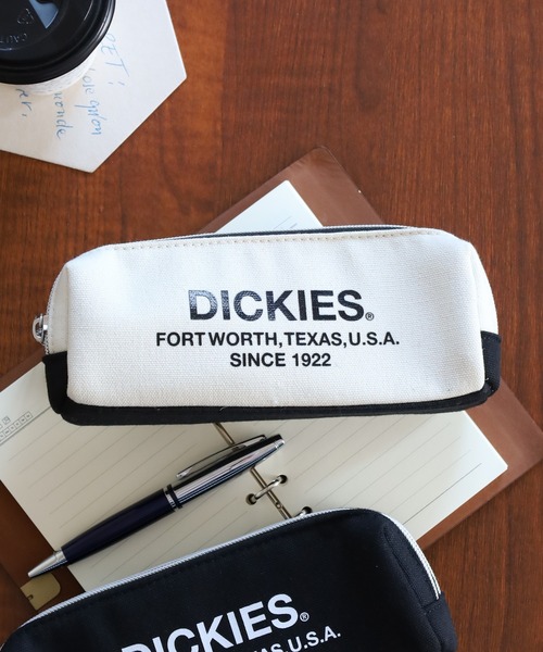 Dickies（ディッキーズ）の「DickiesﾊﾝﾌﾟﾛｺﾞWﾌｧｽﾅｰﾎﾟｰﾁ（ポーチ・メンズ・キナリ/ブラック・FREE）」の2枚目の写真