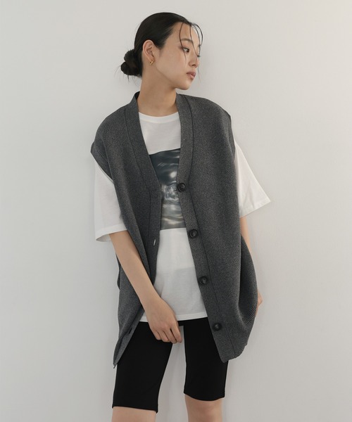 hellam(へラム)の「【接触冷感・UVカット】マーブルフォトTシャツ(Tシャツ/カットソー・レディース・ホワイト系2/ホワイト系1/ホワイト系3・FREE)」の14枚目の写真