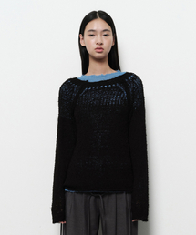 NETTING MIXED KNIT (black)