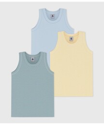 PETIT BATEAU（プチバトー）の「ミラレタンクトップ3枚組（インナーウェア/肌着）」