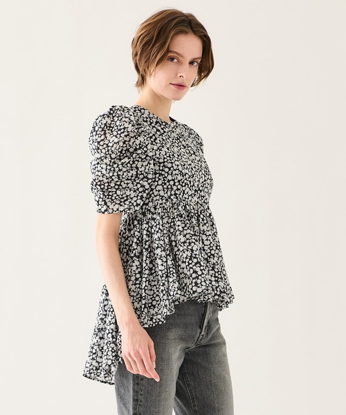 MARIHA(マリハ)の「MARIHA / セレナーデのブラウス ハーフスリーブ(シャツ/ブラウス・レディース・ダークブラック・36)」の2枚目の写真