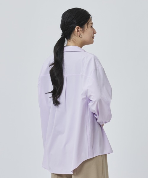 adidas(アディダス)の「【adidas×アルペン限定モデル】アディダス adidasアルペン シアー 長袖シャツ(シャツ/ブラウス・レディース・オフホワイト/ラベンダー・S/M/L/XL)」の5枚目の写真