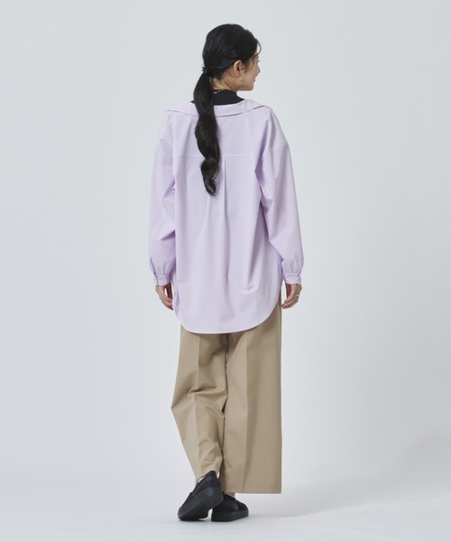 adidas(アディダス)の「【adidas×アルペン限定モデル】アディダス adidasアルペン シアー 長袖シャツ(シャツ/ブラウス・レディース・オフホワイト/ラベンダー・S/M/L/XL)」の8枚目の写真