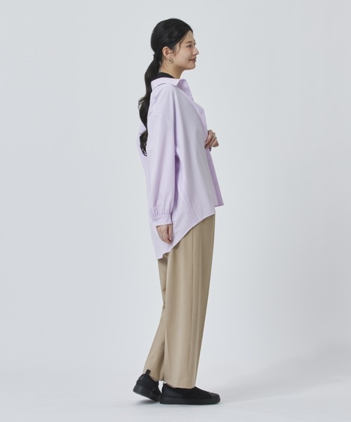adidas(アディダス)の「【adidas×アルペン限定モデル】アディダス adidasアルペン シアー 長袖シャツ(シャツ/ブラウス・レディース・オフホワイト/ラベンダー・S/M/L/XL)」の7枚目の写真