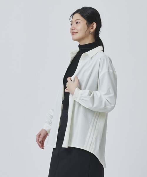 adidas(アディダス)の「【adidas×アルペン限定モデル】アディダス adidasアルペン シアー 長袖シャツ(シャツ/ブラウス・レディース・オフホワイト/ラベンダー・S/M/L/XL)」の10枚目の写真