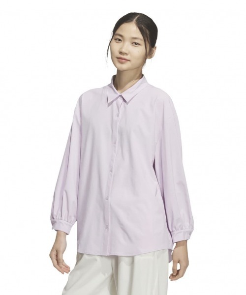adidas(アディダス)の「【adidas×アルペン限定モデル】アディダス adidasアルペン シアー 長袖シャツ(シャツ/ブラウス・レディース・オフホワイト/ラベンダー・S/M/L/XL)」の19枚目の写真