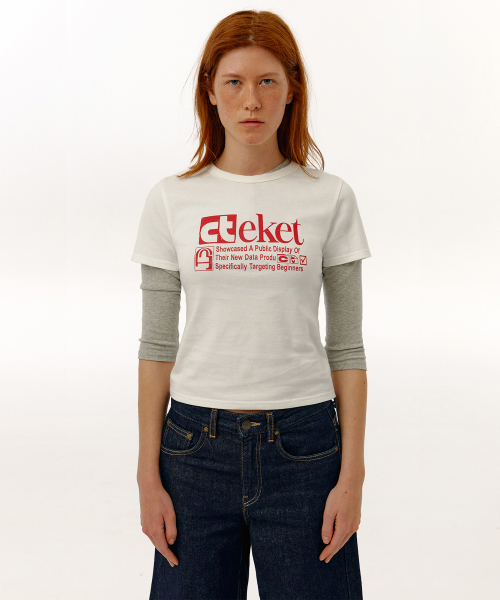 TEKET(テケット)の「Plan Women Tee White(Tシャツ/カットソー・レディース・その他・SMALL/MEDIUM)」の5枚目の写真