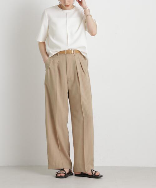 メランジドライ 2タックワイドパンツ(セットアップ可)（その他パンツ