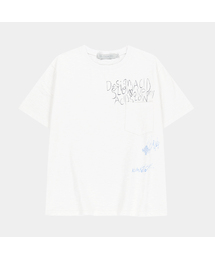 ポケットノートスラブ半袖Tシャツ[ホワイト]