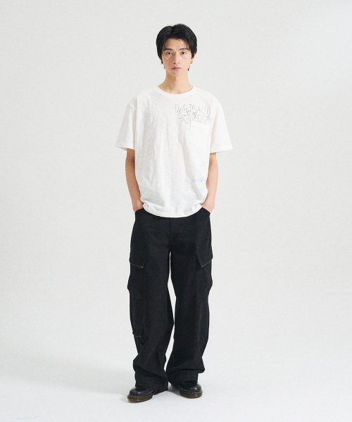 SLOWACID（スローアシッド）の「ポケットノートスラブ半袖Tシャツ[ホワイト]（Tシャツ/カットソー・レディース・その他・SMALL/MEDIUM/LARGE/X-LARGE）」の5枚目の写真