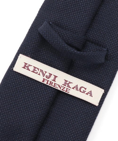 EDIFICE(エディフィス)の「Kenji Kaga (ケンジ カガ) 別注 Orlo a Giorno タイ(Check)(ネクタイ・メンズ・ネイビー・FREE)」の2枚目の写真