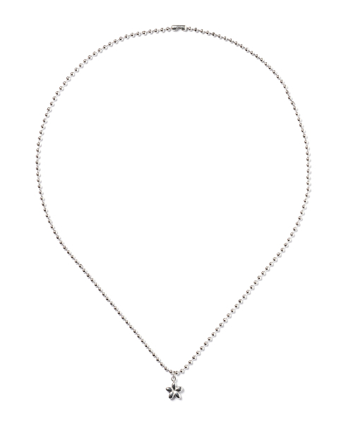 JBANS CLASSIC（ジェイバンスクラシック）の「ボリュームフラワーペンダントボールチェーンネックレス (C2503-AN954_SV ...