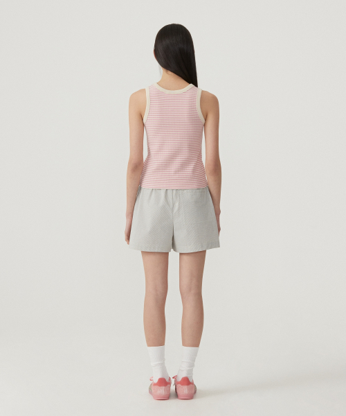 COVERNAT WOMAN(カバーナットウーマン)の「ウーマンストライプリンガースリーブレスピンク(Tシャツ/カットソー・レディース・その他・WS/WM)」の6枚目の写真