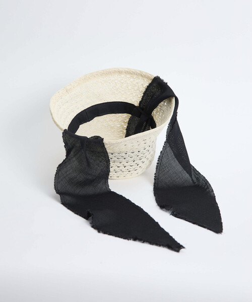 La Maison de Lyllis(メゾンドリリス)の「La Maison de Lyllis/ラ メゾン ド リリス CLOCHE SCARF / 2261029 / クロッシェ ハット スカーフ(ハット・レディース・ホワイト/ブラック・ONE SIZE)」の9枚目の写真