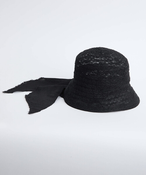 La Maison de Lyllis(メゾンドリリス)の「La Maison de Lyllis/ラ メゾン ド リリス CLOCHE SCARF / 2261029 / クロッシェ ハット スカーフ(ハット・レディース・ホワイト/ブラック・ONE SIZE)」の11枚目の写真