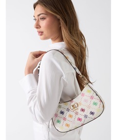 新品 guess ゲス ポーチ ショルダーバッグ 花柄 ドット柄 白 GUESS（ゲス） 【並行輸入品】ゲス バッグ FG729880 LANDON MINI