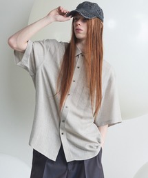 《UNISEX》Triacetate Prime-Over Short Sleeve Shirt/トリアセテートプライムオーバーショートスリーブシャツ【MAISON SPECIAL/メゾンスペシャル】