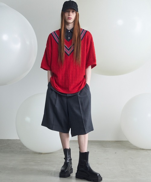MAISON SPECIAL(メゾンスペシャル)の「《UNISEX》Triacetate Prime-Over Short Sleeve Shirt/トリアセテートプライムオーバーショートスリーブシャツ【MAISON SPECIAL/メゾンスペシャル】(シャツ/ブラウス・メンズ・チャコールグレー/ブルー/ブラック/グレイッシュベージュ・0/1/2)」の11枚目の写真