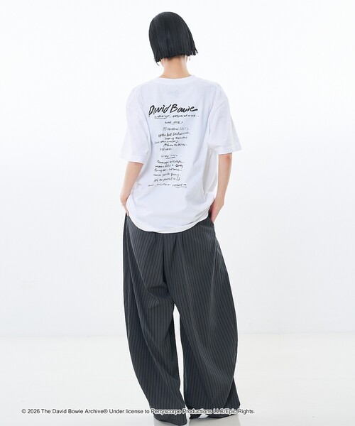 GOOD ROCK SPEED(グッドロックスピード)の「【GOOD ROCK SPEED】DAVID BOWIE SOUND AND VISION 別注 半袖 Tシャツ(Tシャツ/カットソー・レディース・チャコールグレー/ホワイト・M/L)」の12枚目の写真