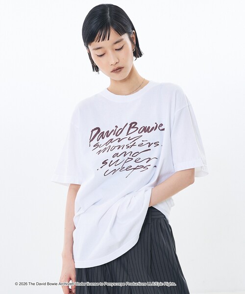 GOOD ROCK SPEED(グッドロックスピード)の「【GOOD ROCK SPEED】DAVID BOWIE SOUND AND VISION 別注 半袖 Tシャツ(Tシャツ/カットソー・レディース・チャコールグレー/ホワイト・M/L)」の13枚目の写真