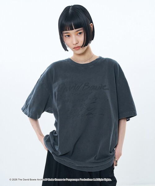 GOOD ROCK SPEED(グッドロックスピード)の「【GOOD ROCK SPEED】DAVID BOWIE SOUND AND VISION 別注 半袖 Tシャツ(Tシャツ/カットソー・レディース・チャコールグレー/ホワイト・M/L)」の17枚目の写真