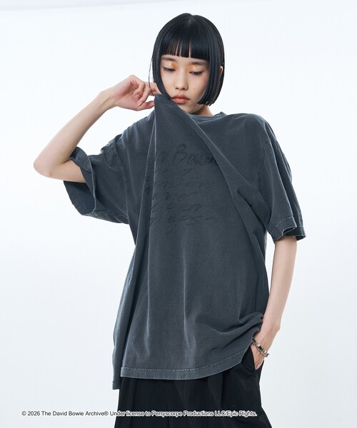 GOOD ROCK SPEED(グッドロックスピード)の「【GOOD ROCK SPEED】DAVID BOWIE SOUND AND VISION 別注 半袖 Tシャツ(Tシャツ/カットソー・レディース・チャコールグレー/ホワイト・M/L)」の18枚目の写真