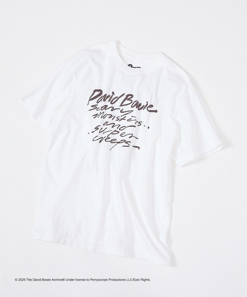 GOOD ROCK SPEED(グッドロックスピード)の「【GOOD ROCK SPEED】DAVID BOWIE SOUND AND VISION 別注 半袖 Tシャツ(Tシャツ/カットソー・レディース・チャコールグレー/ホワイト・M/L)」の4枚目の写真
