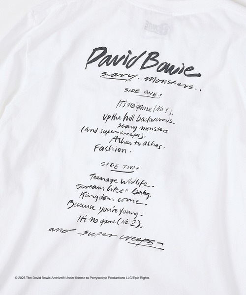 GOOD ROCK SPEED(グッドロックスピード)の「【GOOD ROCK SPEED】DAVID BOWIE SOUND AND VISION 別注 半袖 Tシャツ(Tシャツ/カットソー・レディース・チャコールグレー/ホワイト・M/L)」の6枚目の写真