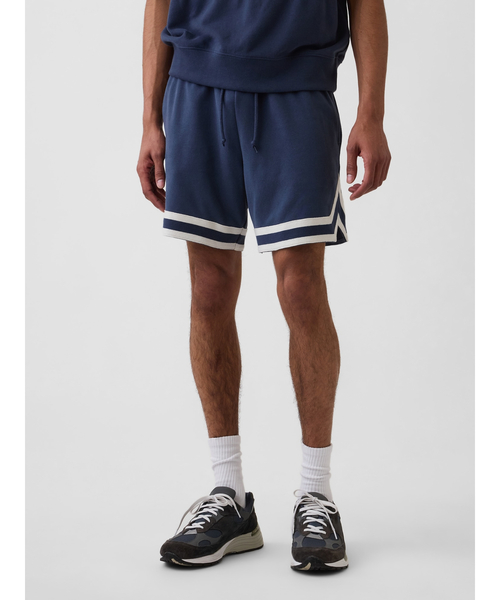GAP(ギャップ)の「ヴィンテージソフト リラックスフィット ストライプ スウェットショートパンツ(スウェットパンツ・メンズ・オフホワイト/ネイビー/ピンク/グリーン・M/S/XL/L/XS)」の14枚目の写真